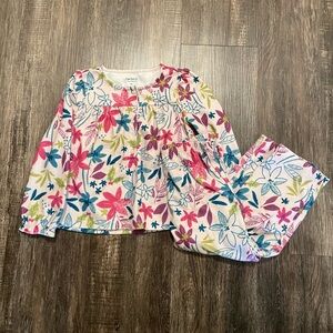 Carter’s Floral Holiday Pjs 4T